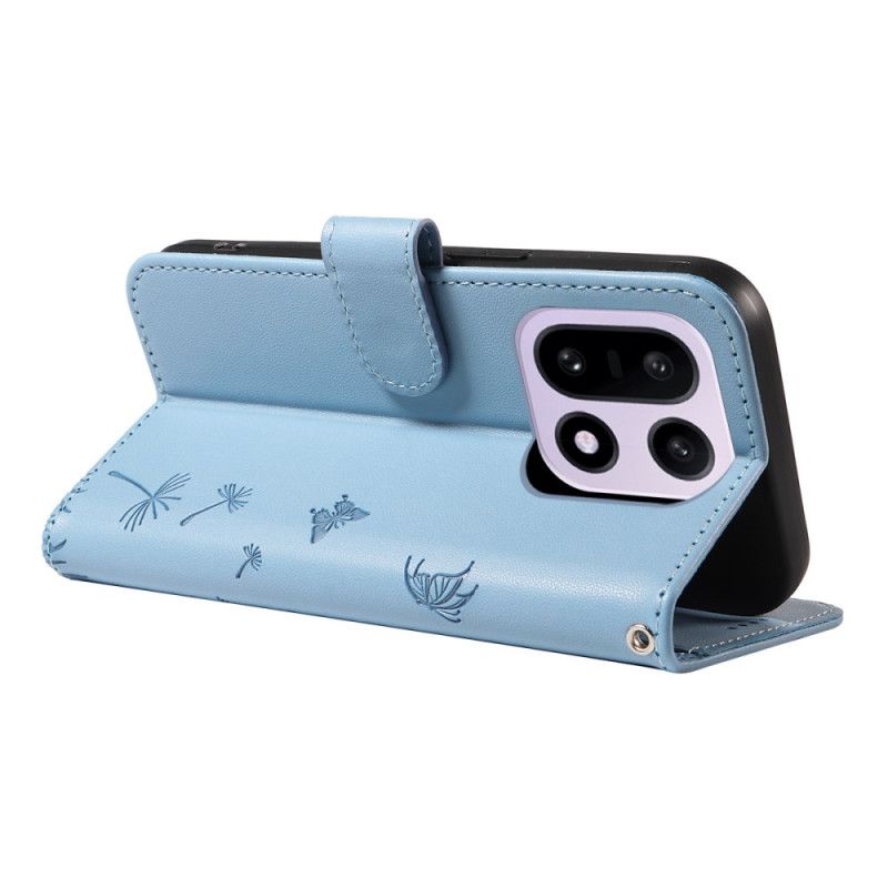 Folio-hoesje Oneplus 15 Telefoonhoesje Paardenbloembandje