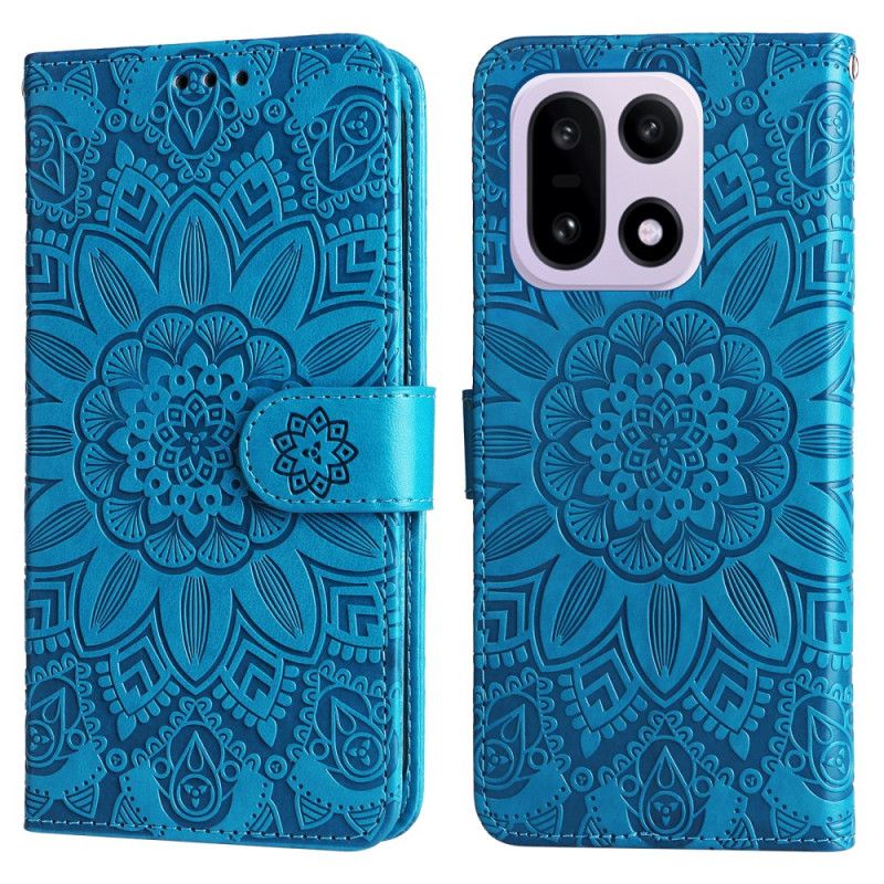 Folio-hoesje Oneplus 15 Telefoonhoesje Zonnebloempatroon