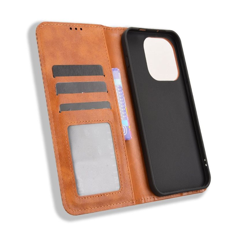 Folio-hoesje Oneplus 15 Vintage Rand Bescherming Hoesje