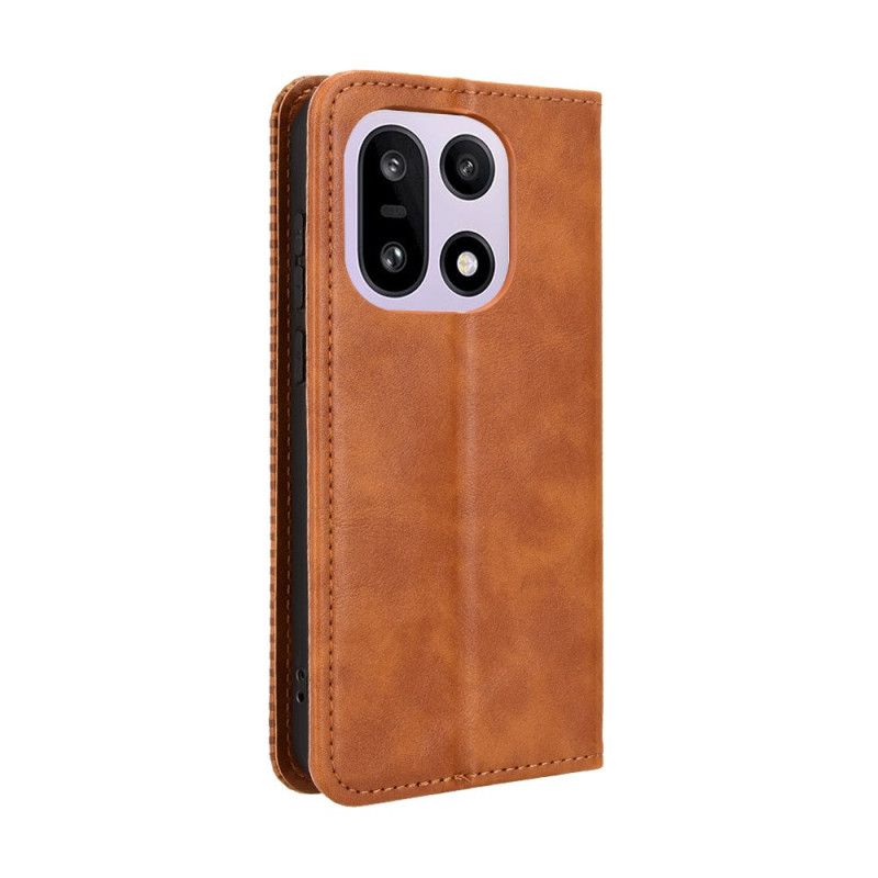 Folio-hoesje Oneplus 15 Vintage Rand Bescherming Hoesje