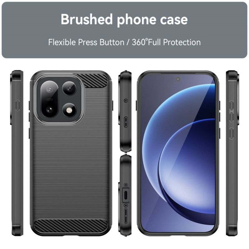 Hoesje Oneplus 15 Geborstelde Koolstofvezel Bescherming Hoesje