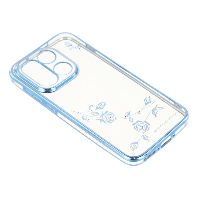 Hoesje Oneplus 15 Kadem Bloemen En Strass-steentjes Bescherming Hoesje