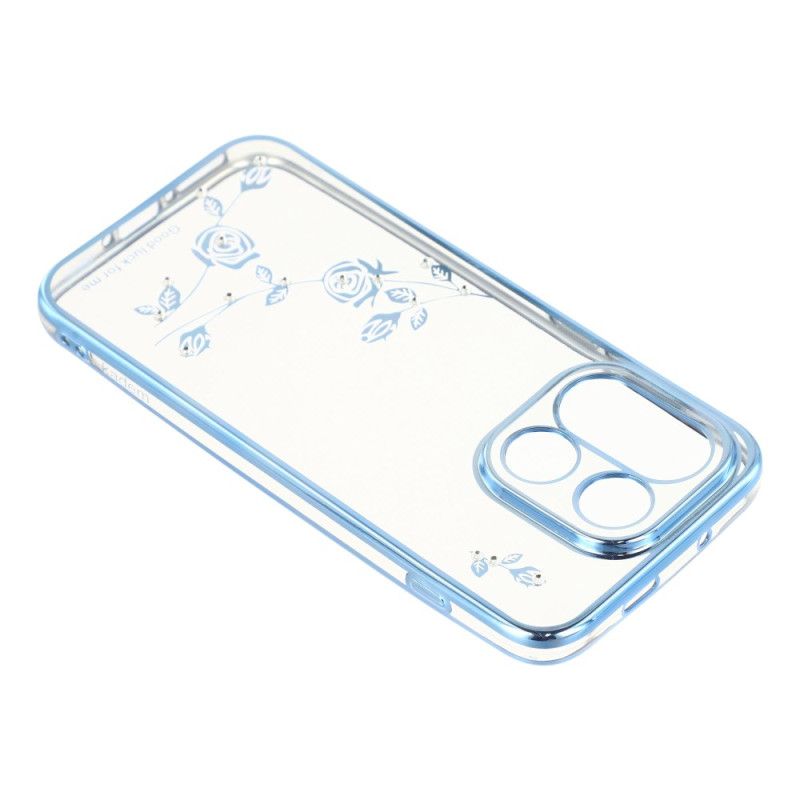 Hoesje Oneplus 15 Kadem Bloemen En Strass-steentjes Bescherming Hoesje