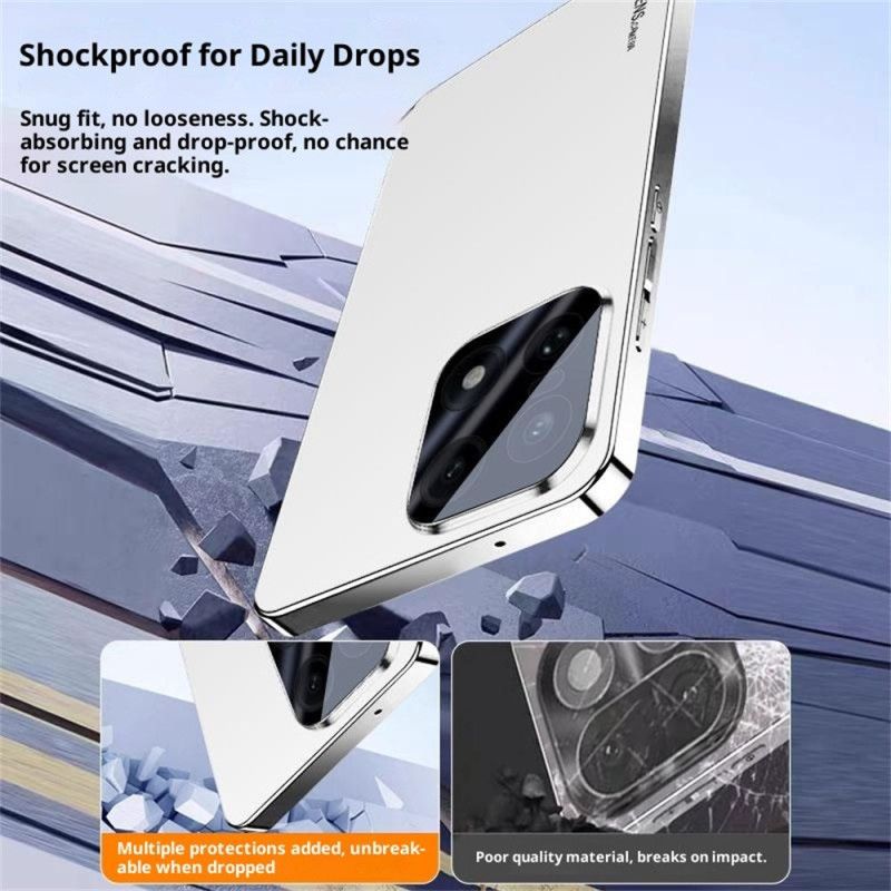 Hoesje Oneplus 15 Krasbestendig Gegalvaniseerd Frame