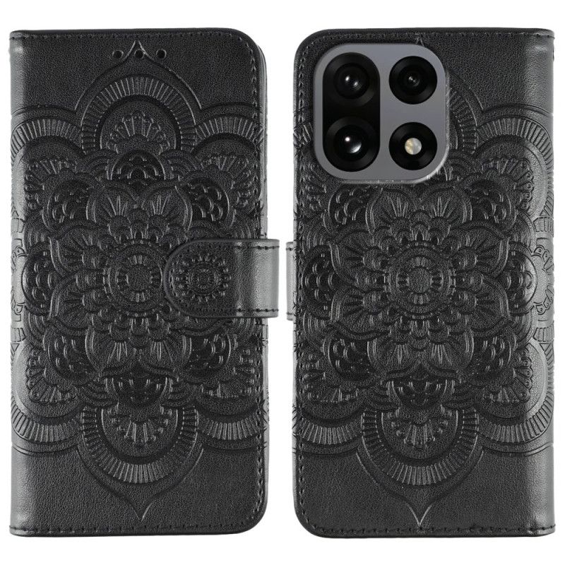 Leren Hoesje Oneplus 15 Bedrukt Mandala-patroon Bescherming Hoesje