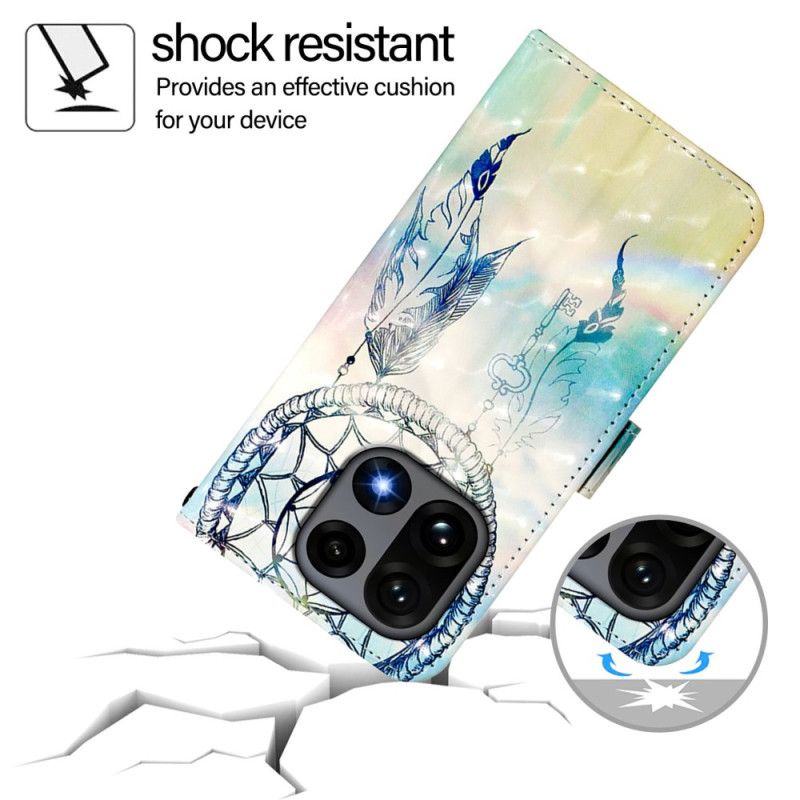 Leren Hoesje Oneplus 15 Dromenvanger Bescherming Hoesje