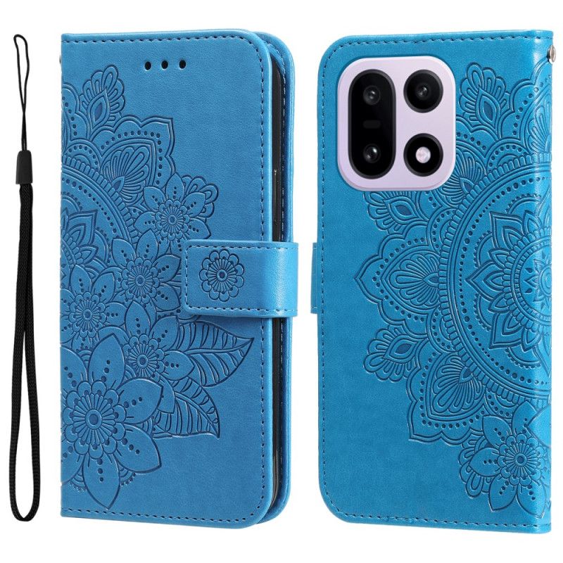 Leren Hoesje Oneplus 15 Mandala-print Bescherming Hoesje