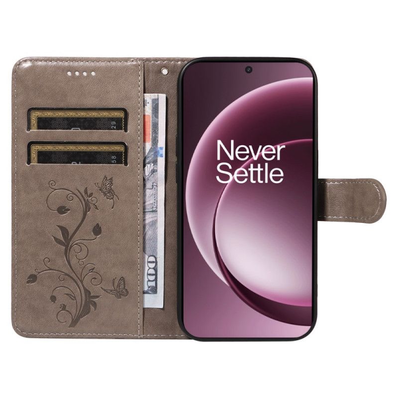 Leren Hoesje Voor Oneplus 15 Bloemenpatroon