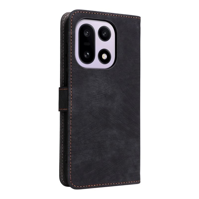 Leren Hoesje Voor Oneplus 15 Suède-effect Met Riempje