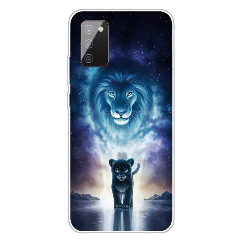 Case Hoesje Samsung Galaxy A02s Telefoonhoesje Leeuwenwelp