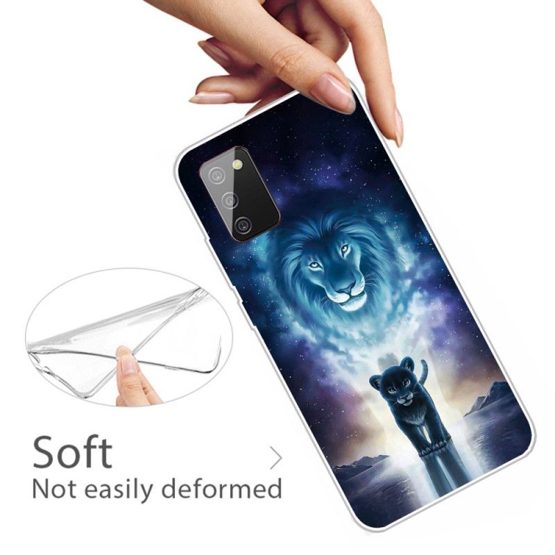 Case Hoesje Samsung Galaxy A02s Telefoonhoesje Leeuwenwelp