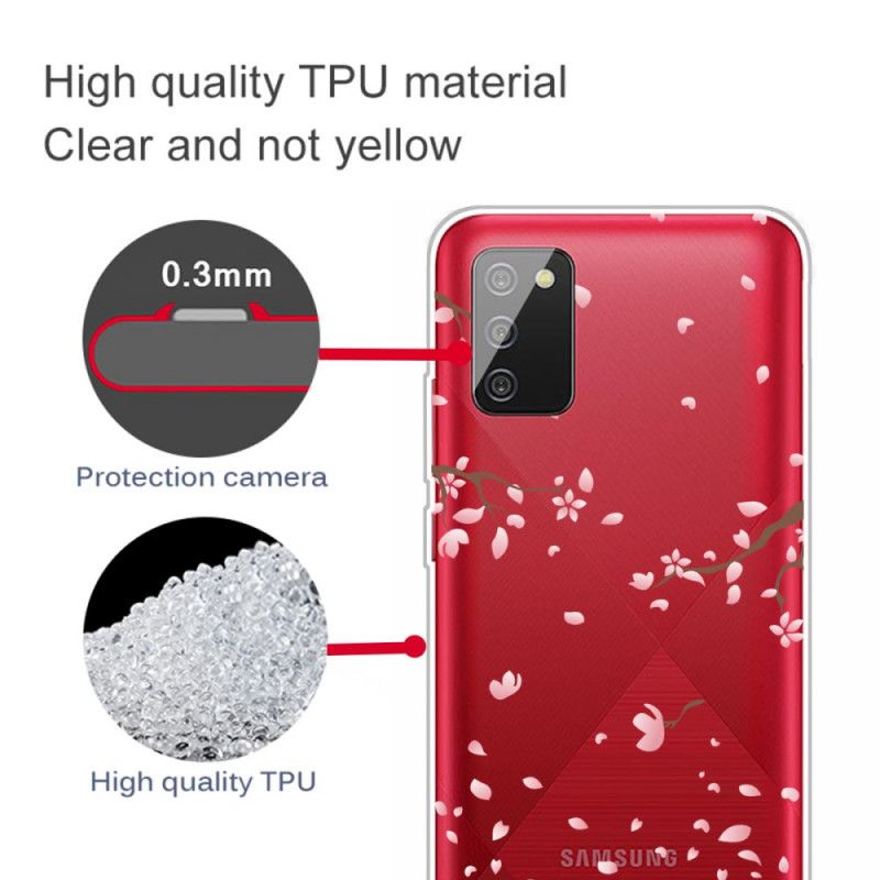 Hoesje Samsung Galaxy A02s Telefoonhoesje Bloeiende Takken