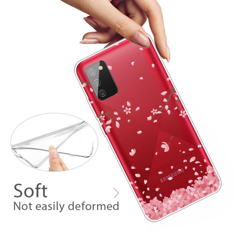 Hoesje Samsung Galaxy A02s Telefoonhoesje Bloeiende Takken