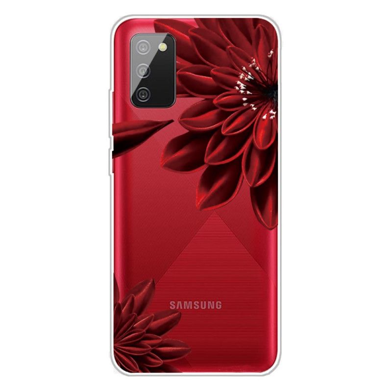 Hoesje Samsung Galaxy A02s Telefoonhoesje Wilde Bloemen