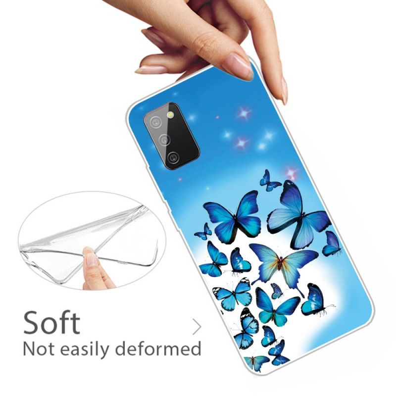 Hoesje Samsung Galaxy A02s Vlinders Vlinders