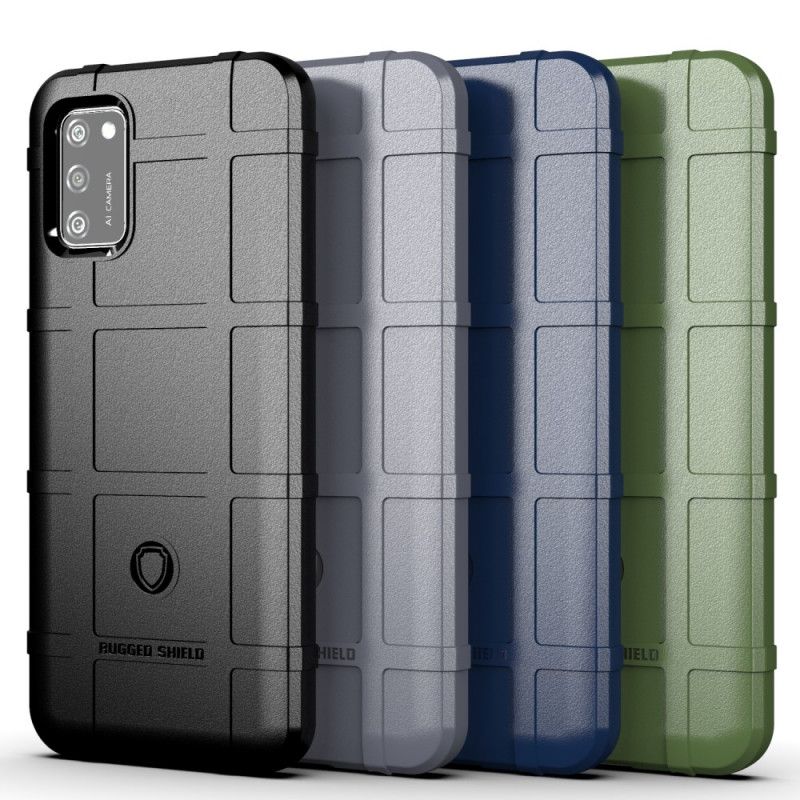 Hoesje Samsung Galaxy A02s Zwart Robuust Schild