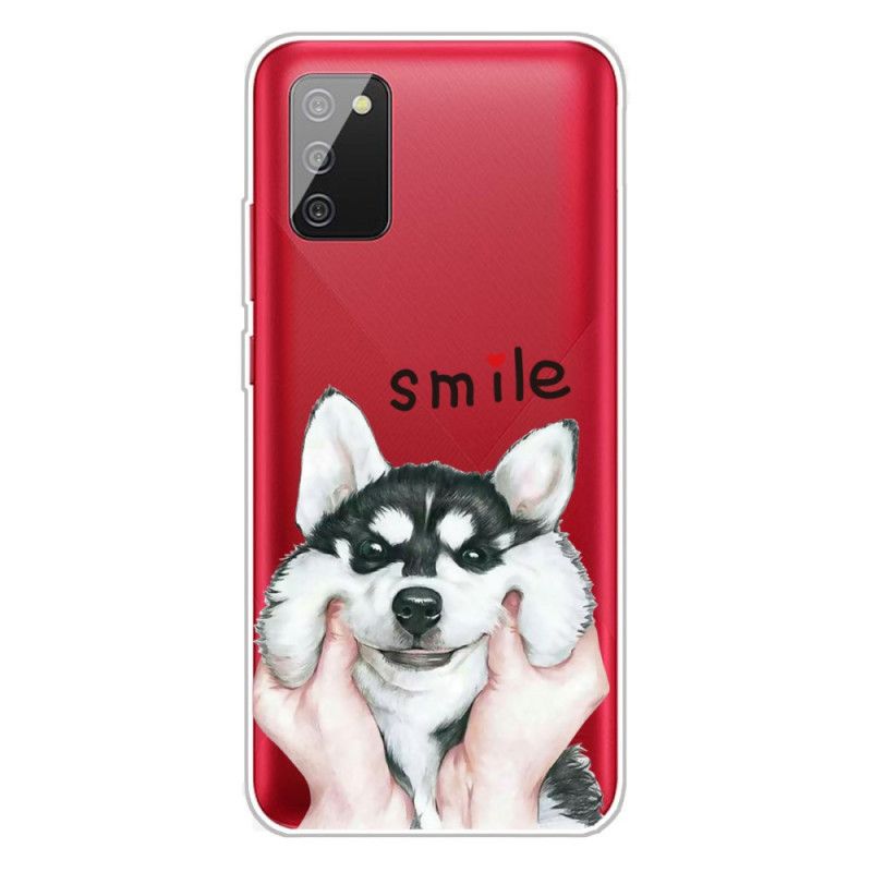Hoesje voor Samsung Galaxy A02s Glimlach Hond