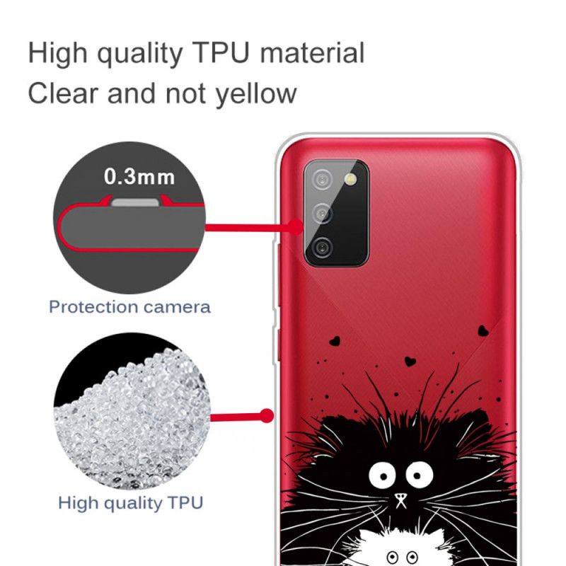 Hoesje voor Samsung Galaxy A02s Let Op De Katten