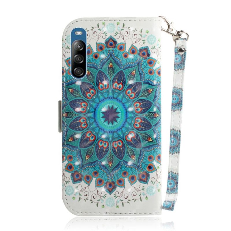 Flip Case Leren Sony Xperia L4 Meesterlijke Mandala Met String