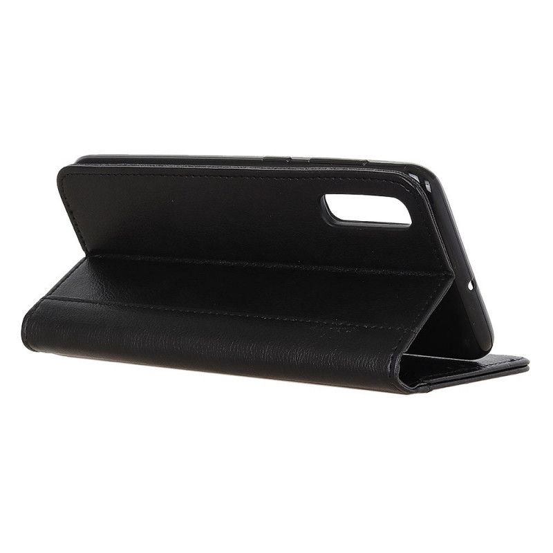 Folio-hoesje Sony Xperia L4 Zwart Elegant Split Lychee Leer