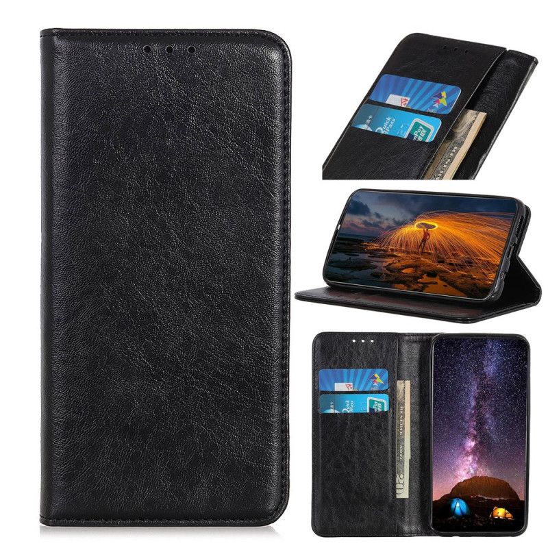Folio-hoesje voor Sony Xperia L4 Rood Zwart Performance-Leerstijl