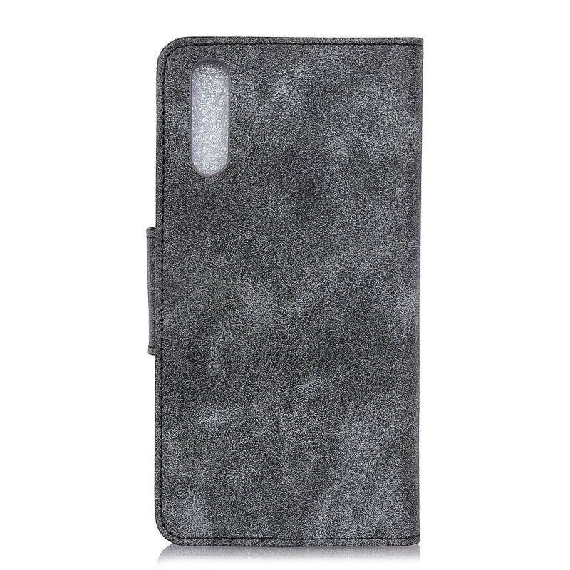 Leren Hoesje voor Sony Xperia L4 Donkerrood Vintage Splitleer