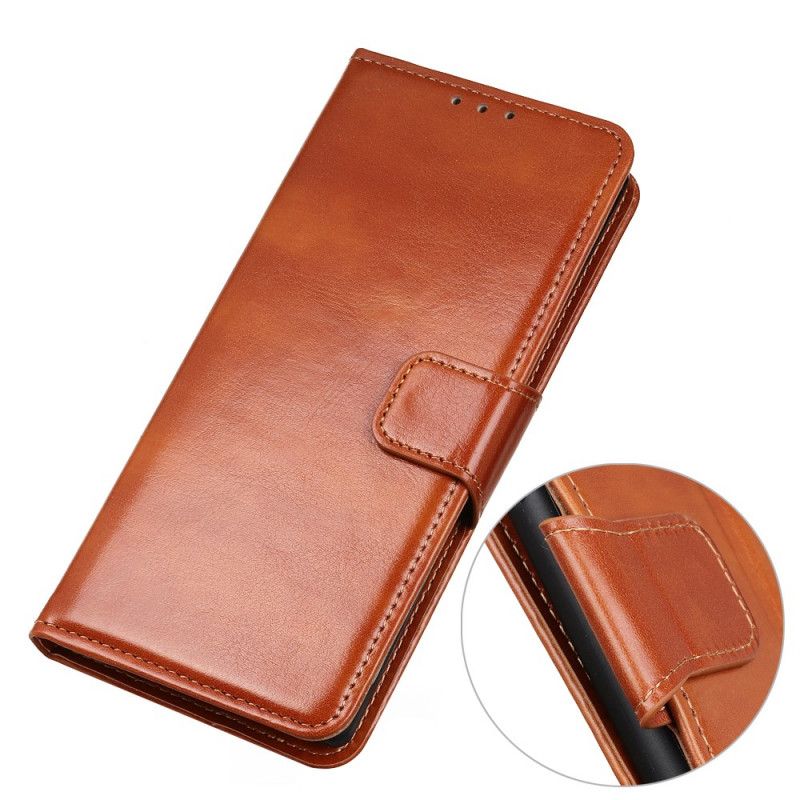 Leren Hoesje voor Sony Xperia L4 Rood Zwart Finesse Kunstleer