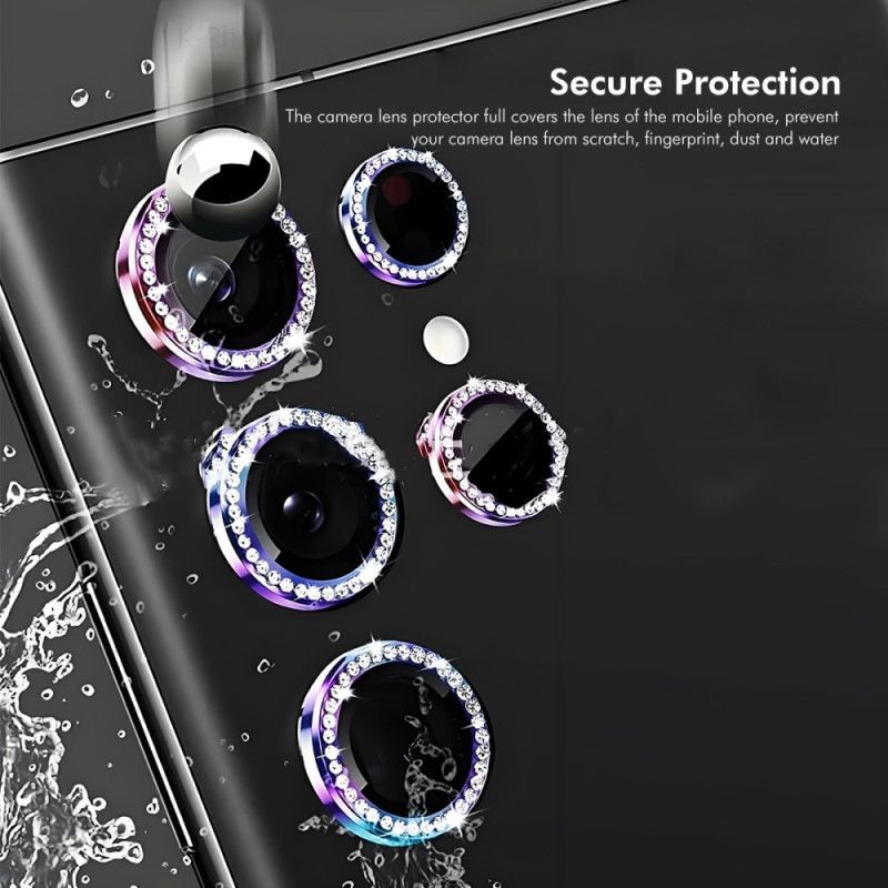 Cameralensbeschermer Voor Samsung Galaxy S25 Ultra 5g Met Legeringsringen En Strass-steentjes