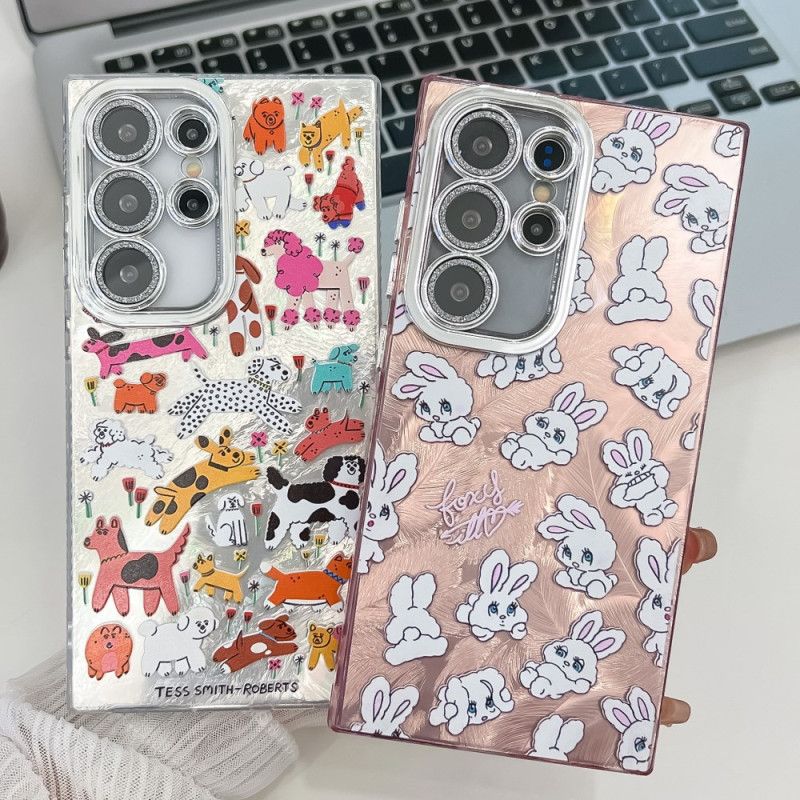 Case Hoesje Samsung Galaxy S25 Ultra 5g Telefoonhoesje Astronaut Met Lensbeschermer