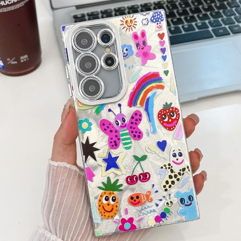 Case Hoesje Samsung Galaxy S25 Ultra 5g Telefoonhoesje Leuke Vlinders