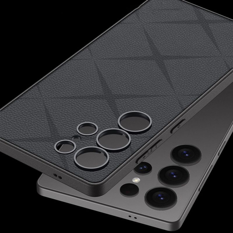 Case Hoesje Samsung Galaxy S25 Ultra 5g Telefoonhoesje Metallic Titanium