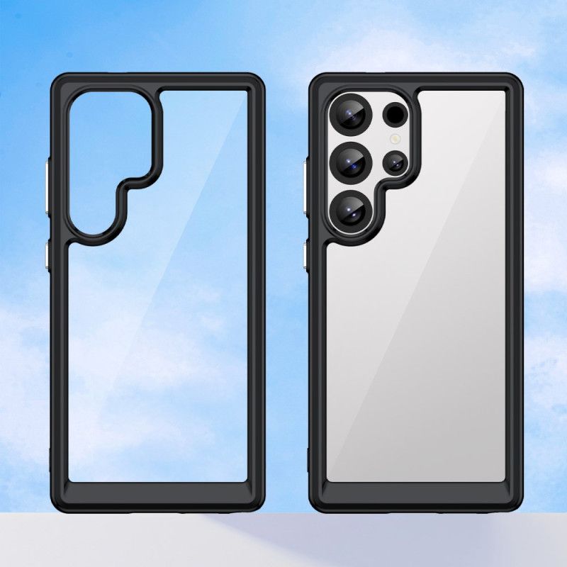 Case Hoesje Samsung Galaxy S25 Ultra 5g Telefoonhoesje Subtiel Ontwerp