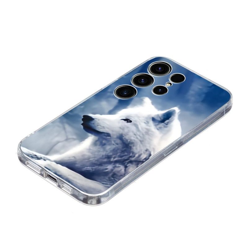 Case Hoesje Samsung Galaxy S25 Ultra 5g Telefoonhoesje Witte Wolf