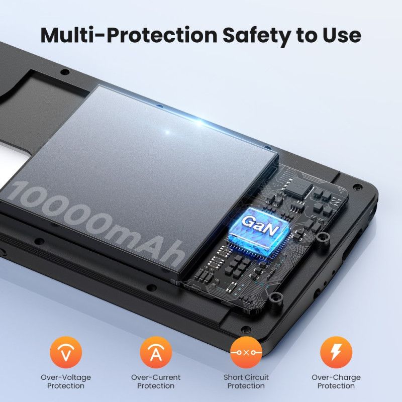 Externe Batterijhoes Van 10000 Mah Voor Samsung Galaxy S25 Ultra Met Magnetische Bevestiging