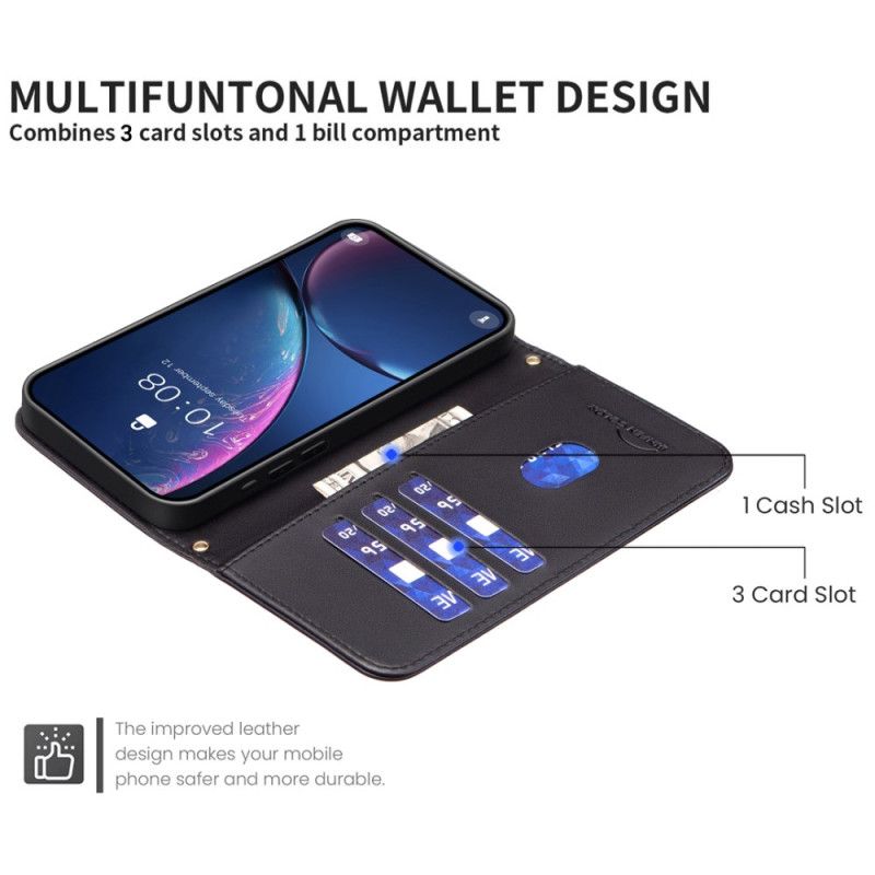 Flip Case Leren Samsung Galaxy S25 Ultra 5g Premium Gewatteerd