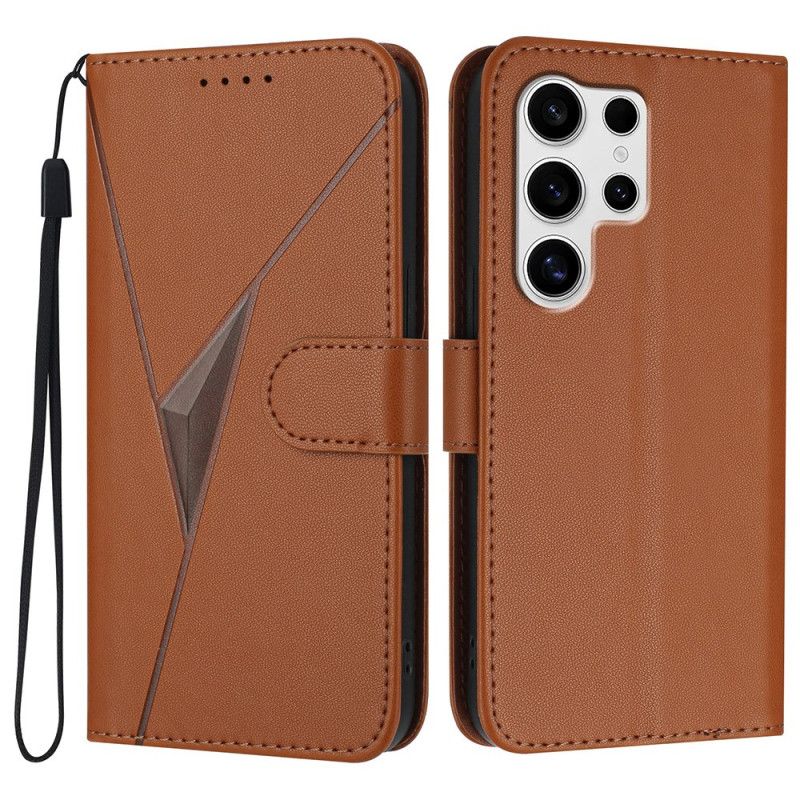 Folio-hoesje Samsung Galaxy S25 Ultra 5g Driehoekig Patroon