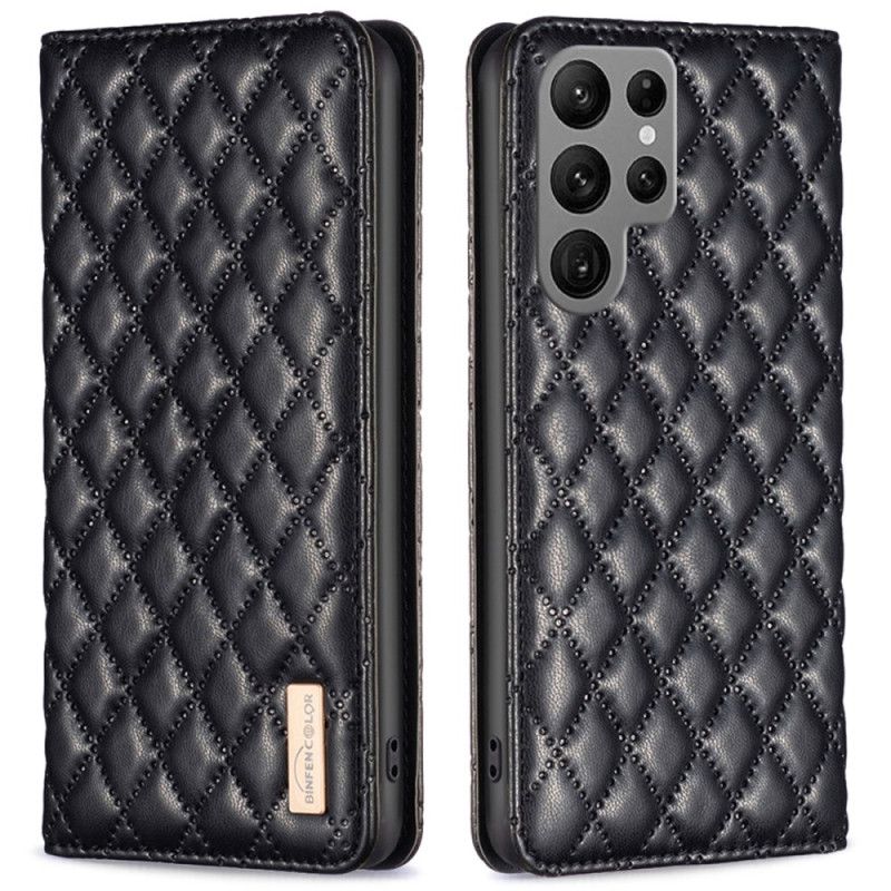 Folio-hoesje Samsung Galaxy S25 Ultra 5g Gewatteerd Binfen Kleur