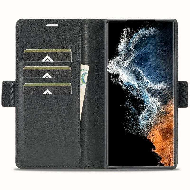Folio-hoesje Samsung Galaxy S25 Ultra 5g Koolstofvezel Lc.imeeke