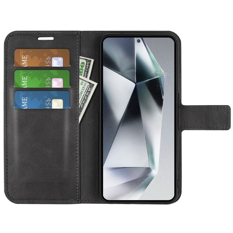 Folio-hoesje Samsung Galaxy S25 Ultra 5g Leerstijl