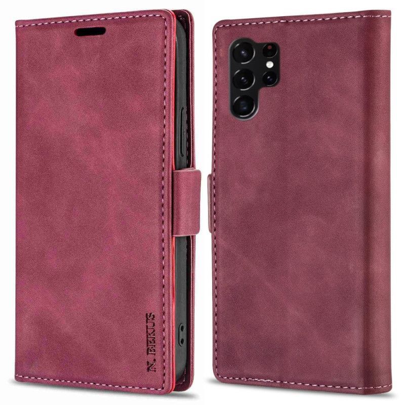 Folio-hoesje Samsung Galaxy S25 Ultra 5g Polyurethaan Leer