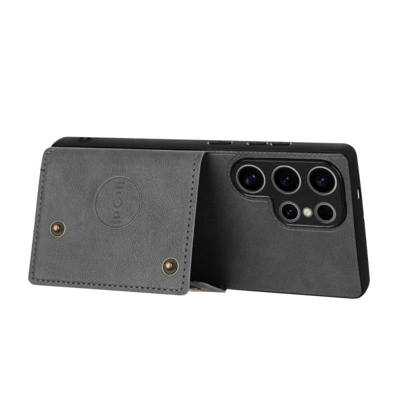 Hoesje Samsung Galaxy S25 Ultra 5g Kaarthouder In Retrostijl Bescherming Hoesje