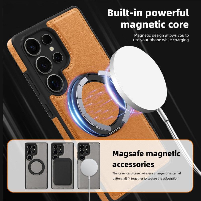 Hoesje Samsung Galaxy S25 Ultra 5g Magnetisch Met Draaibare Standaard