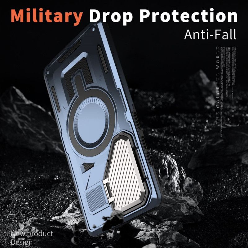 Hoesje Samsung Galaxy S25 Ultra 5g Metallic Effect Met Lenskap En Standaard Bescherming Hoesje