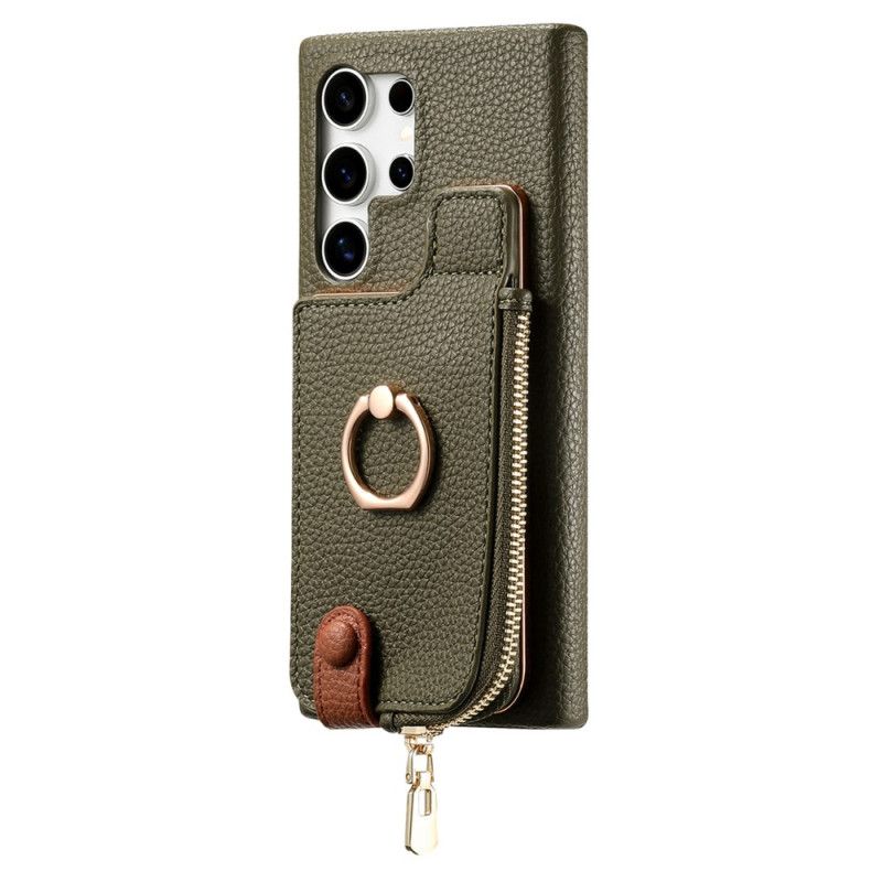 Hoesje Samsung Galaxy S25 Ultra 5g Portemonnee Van Imitatieleer