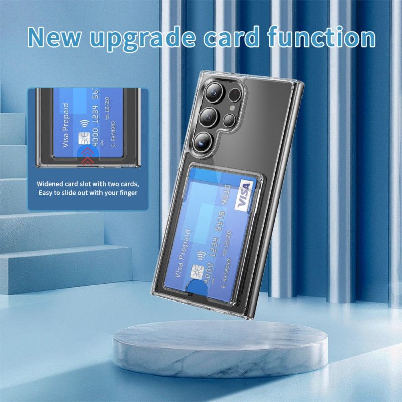 Hoesje Samsung Galaxy S25 Ultra 5g Transparant Met Kaarthouder