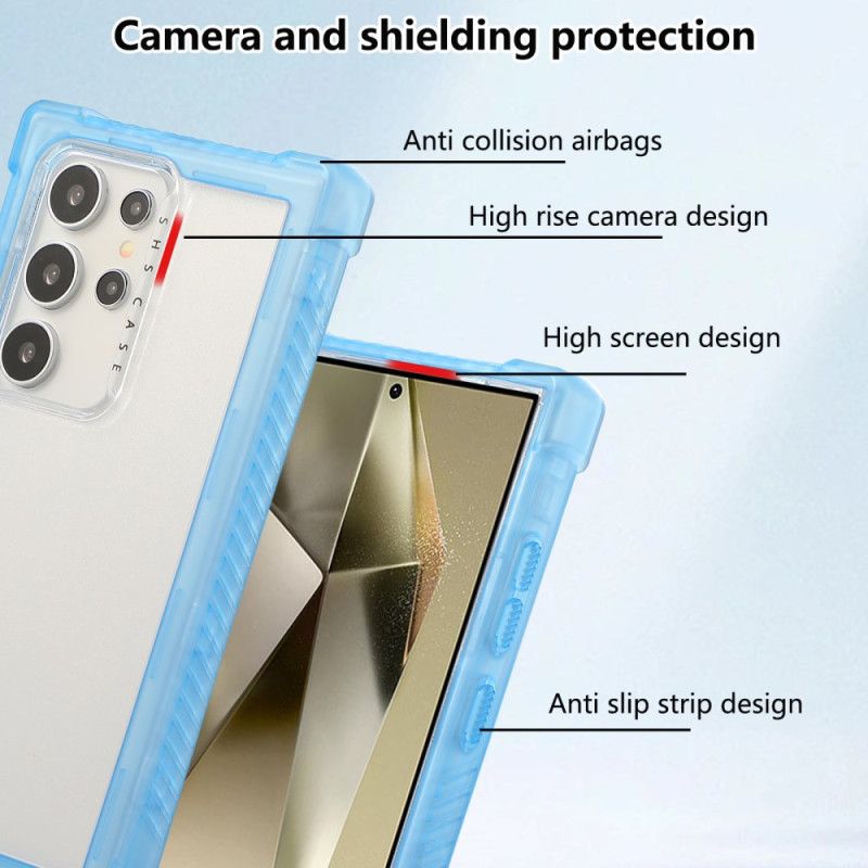 Hoesje Samsung Galaxy S25 Ultra 5g Versterkt Siliconen Frame Bescherming Hoesje