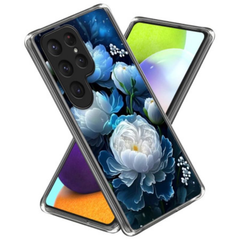 Hoesje Samsung Galaxy S25 Ultra 5g Witte Pioenroos