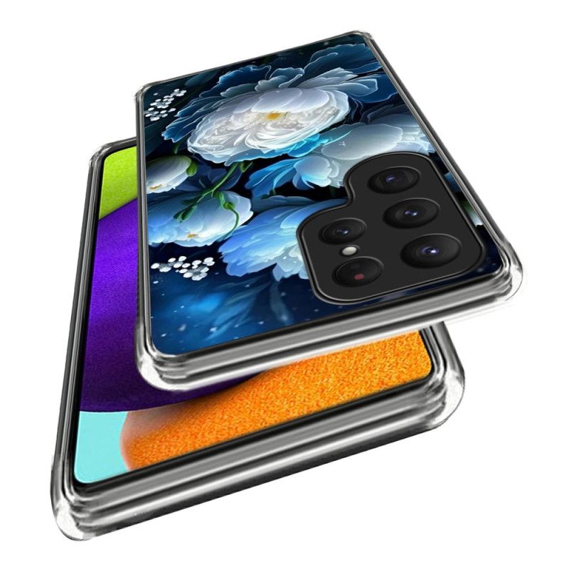 Hoesje Samsung Galaxy S25 Ultra 5g Witte Pioenroos