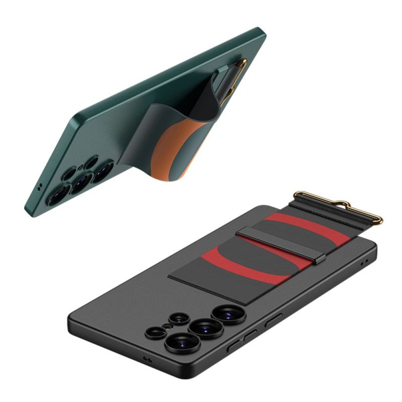 Hoesje Voor Samsung Galaxy S25 Ultra 5g Gkk-bandje En -standaard