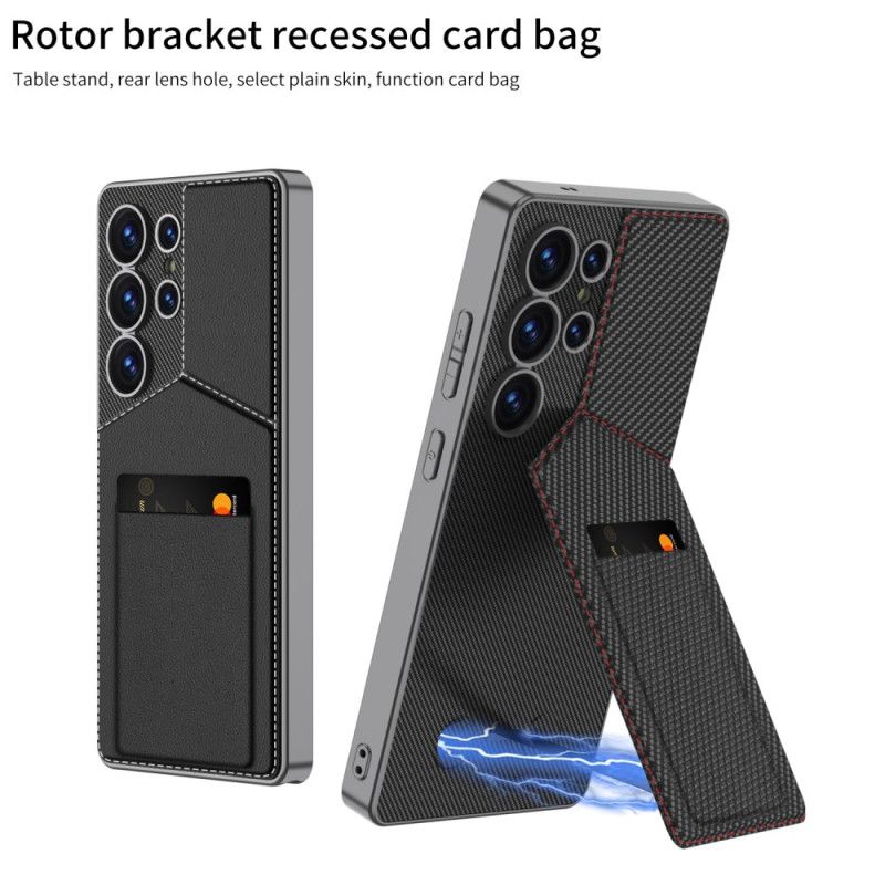 Hoesje Voor Samsung Galaxy S25 Ultra 5g Gkk Kaarthouder En Standaard